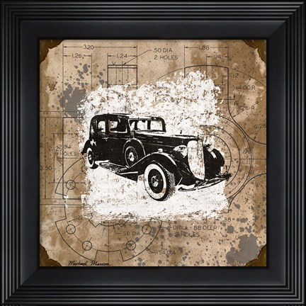 Framed Vintage Ride II Print