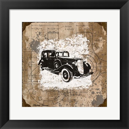 Framed Vintage Ride II Print