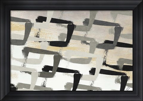 Framed Gray Abstract Print