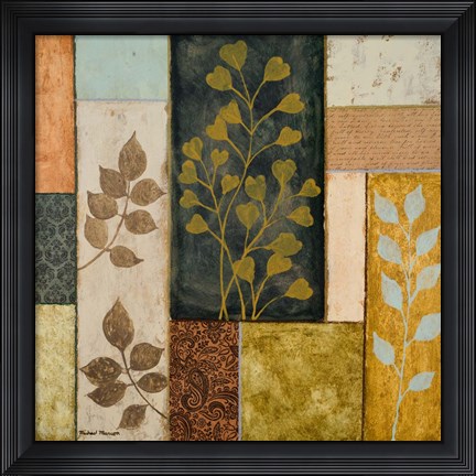 Framed Natural Elements I Print