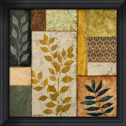 Framed Natural Elements II Print
