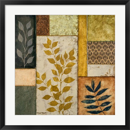 Framed Natural Elements II Print