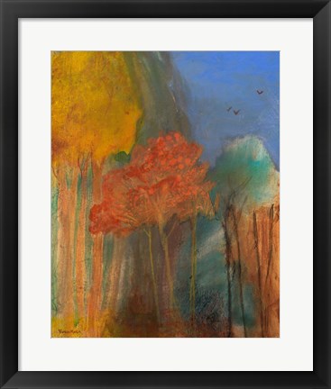 Framed Red Tree Print