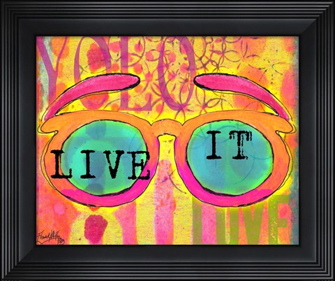 Framed Sunglasses II Print