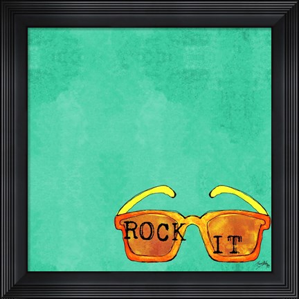 Framed Glasses Square I Print