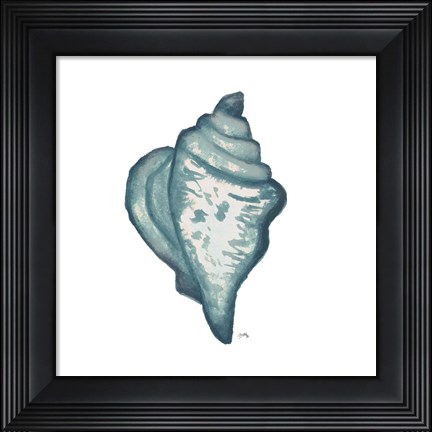Framed Coastal Icon X (blue) Print