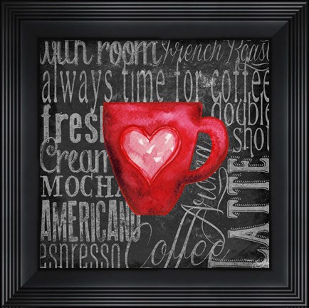 Framed Coffee of the Day V Print