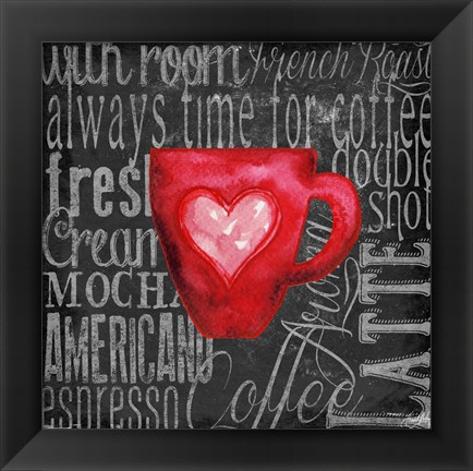 Framed Coffee of the Day V Print