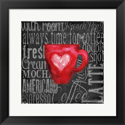 Framed Coffee of the Day V Print