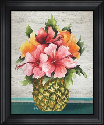 Framed Tropical Bouquet Print