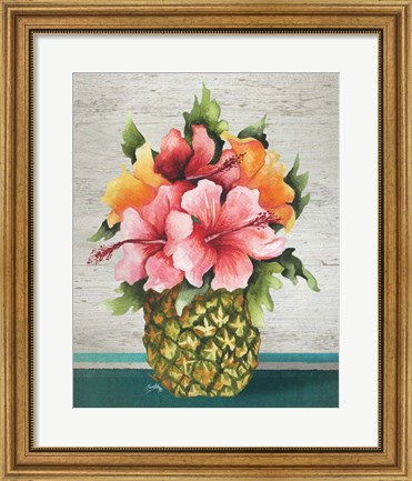 Framed Tropical Bouquet Print