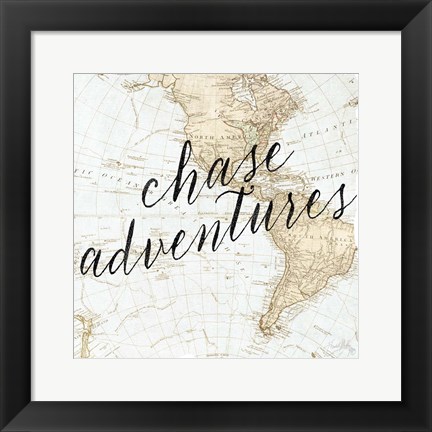 Framed Adventure Awaits I Print