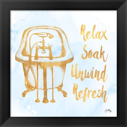 Framed Bath Inspiration I Print