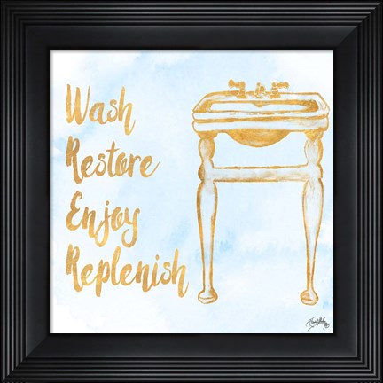 Framed Bath Inspiration II Print