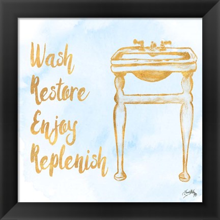 Framed Bath Inspiration II Print