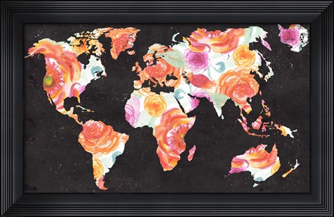 Framed World Florals Print
