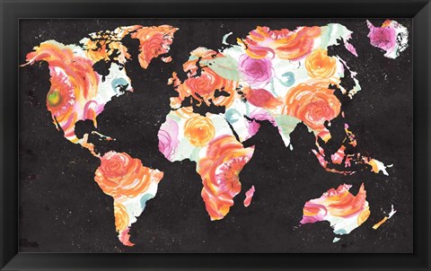 Framed World Florals Print