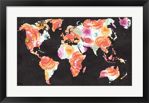 Framed World Florals Print