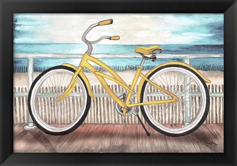 Framed Coastal Bike Rides Print