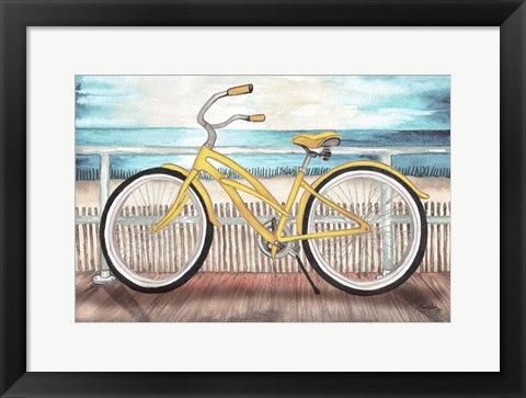 Framed Coastal Bike Rides Print