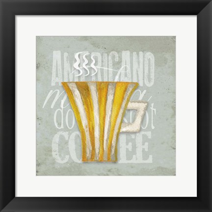 Framed Daily Coffee I Print