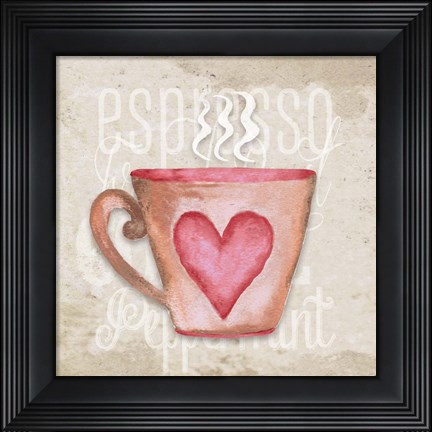 Framed Daily Coffee III Print