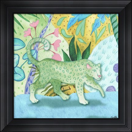 Framed Playful Cheetah Print