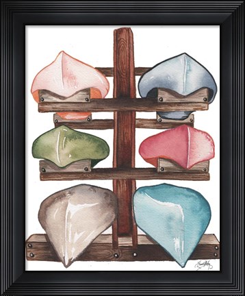 Framed Lake Canoes Print