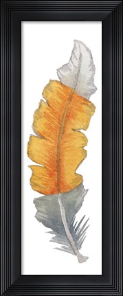 Framed Bohem Feather I Print