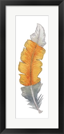 Framed Bohem Feather I Print