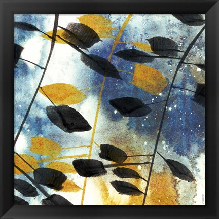 Framed Autumn Leaves I Print