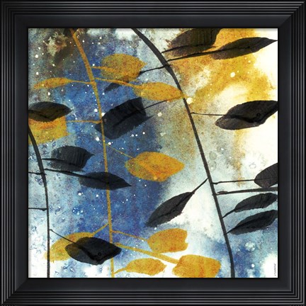 Framed Autumn Leaves II Print