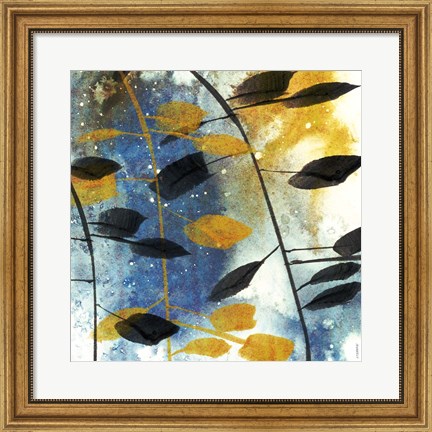 Framed Autumn Leaves II Print