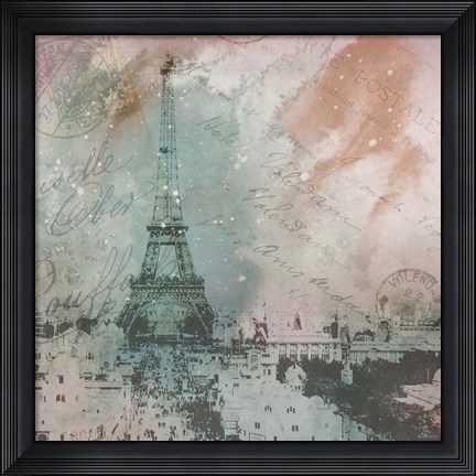 Framed Vintage Europe I Print