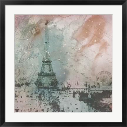 Framed Vintage Europe I Print