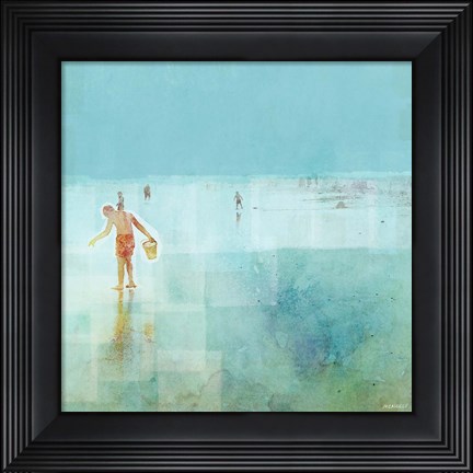 Framed Beach Day Shelling Print