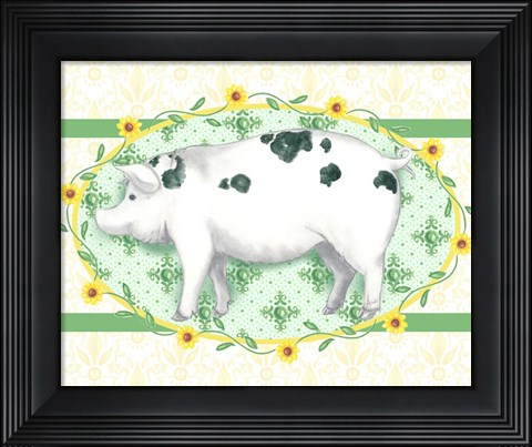 Framed Piggy Wiggy III Print