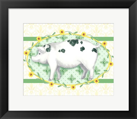 Framed Piggy Wiggy III Print