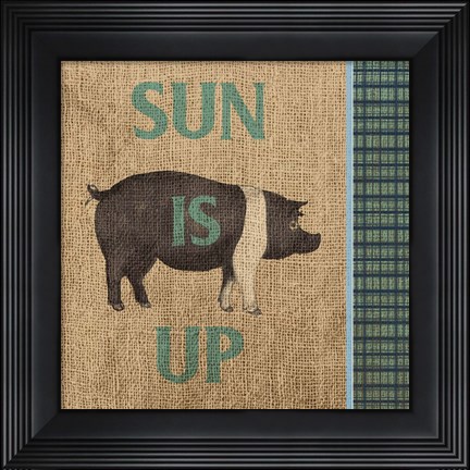 Framed Rise &amp; Shine Farm Fresh I Print