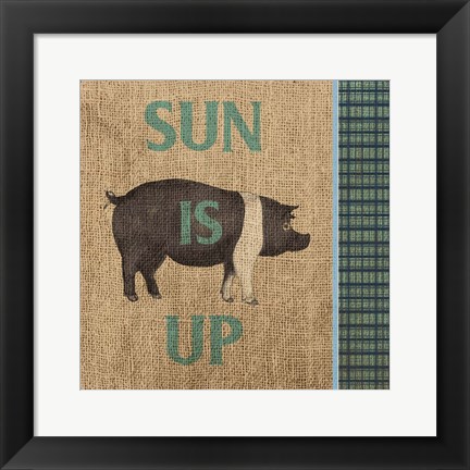 Framed Rise &amp; Shine Farm Fresh I Print