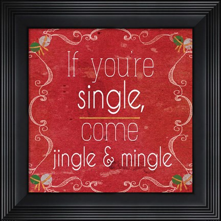 Framed Red Hot Christmas I Print