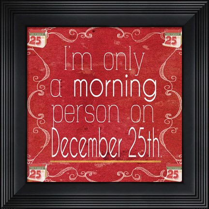 Framed Red Hot Christmas IV Print