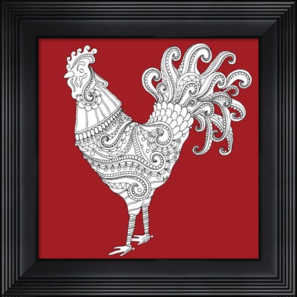 Framed Ornate Farm II Print