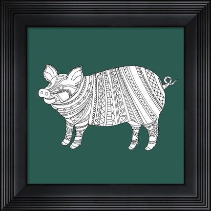 Framed Ornate Farm III Print