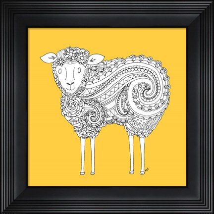Framed Ornate Farm IV Print