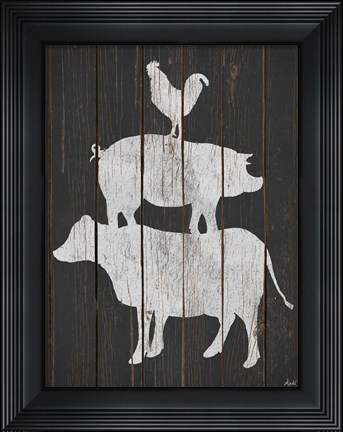 Framed Farm Stack Print