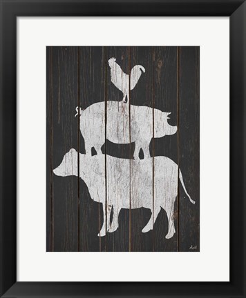 Framed Farm Stack Print