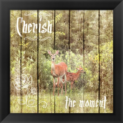 Framed Cherish The Moment Print