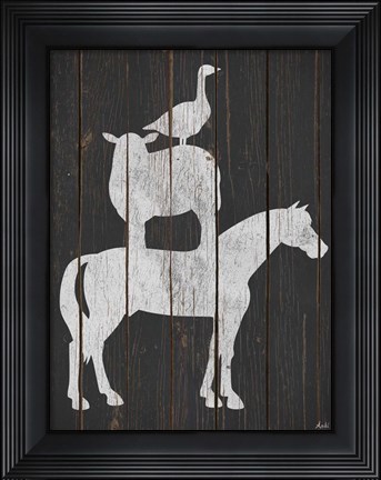 Framed Country Stack Print
