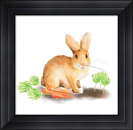 Framed Spring Bunny III Print